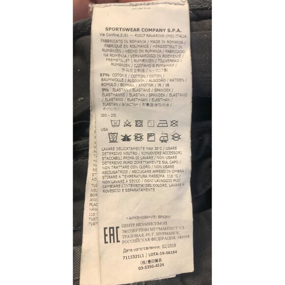 Stone Island Pants Size 29 x 33 Utility Mens Cargo Black Stretch Tapered EUC - Picture 12 of 13